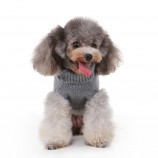  Blue Turtleneck Dog Sweater for Winter