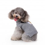 Winter Knit Dog Pullover with Collar