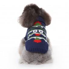 Blue Warm Sweater for Small Dogs