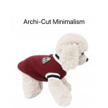 Preppy Knit dog Vest - Soft V-Neck Sweater for Autumn and Winter