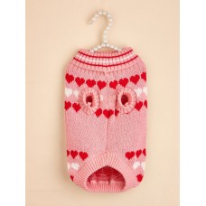 Soft Pink Knit Pet Sweater