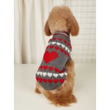  Warm Jacquard Dog Sweater for Winter
