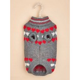  Warm Jacquard Dog Sweater for Winter