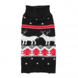 Deer Pattern Sweater for Small Dogs