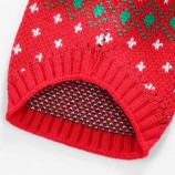 Fall Knit Dog Sweater with Reindeer