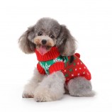 Fall Knit Dog Sweater with Reindeer