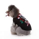 Autumn Skull Sweater for Dogs – Cozy Gothic Holiday Look