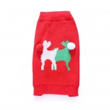 Skull Pattern Knit Dog Sweater – Holiday Streetwear for Pets