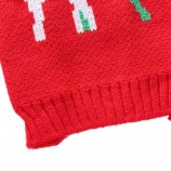 Skull Pattern Knit Dog Sweater – Holiday Streetwear for Pets