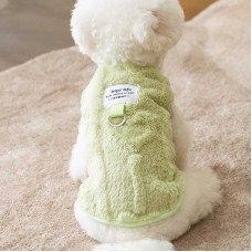 Autumn Fleece Dog Coat with Leash Ring