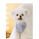 Autumn Fleece Dog Coat with Leash Ring