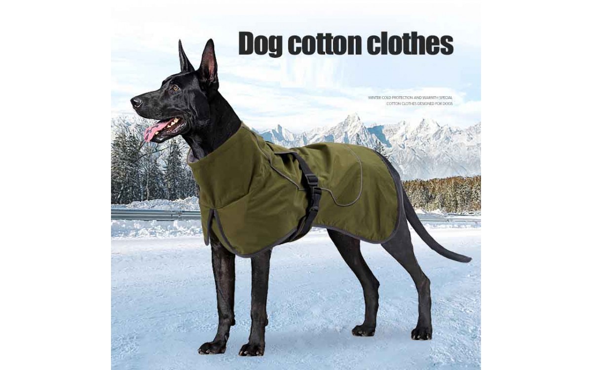 Waterproof Reflective Dog Jacket with Leash Access