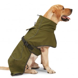 Winter Thick Warm Dog Jacket with Reflective Waterproof Outer Layer