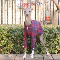 Plaid Cotton Dog Shirt for Italian Greyhound
