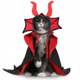 Halloween Cat Vampire Cape and Hat Costume