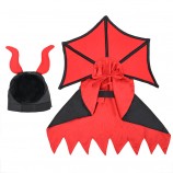 Halloween Cat Vampire Cape and Hat Costume