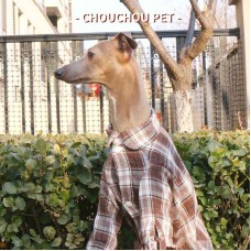 Cotton Check Dog Shirt – Tailored Fit for Italian Greyhounds