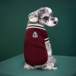 Preppy Knit dog Vest - Soft V-Neck Sweater for Autumn and Winter