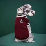 Preppy Knit dog Vest - Soft V-Neck Sweater for Autumn and Winter