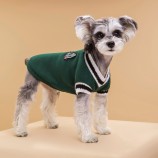 Autumn Knit Dog Vest - V-Neck Preppy Style for Small Pets