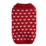 Winter Holiday Cat Jumper - Red Heart Knit by LovelyPetpal