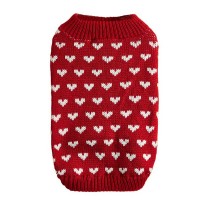 Winter Holiday Cat Jumper - Red Heart Knit by LovelyPetpal