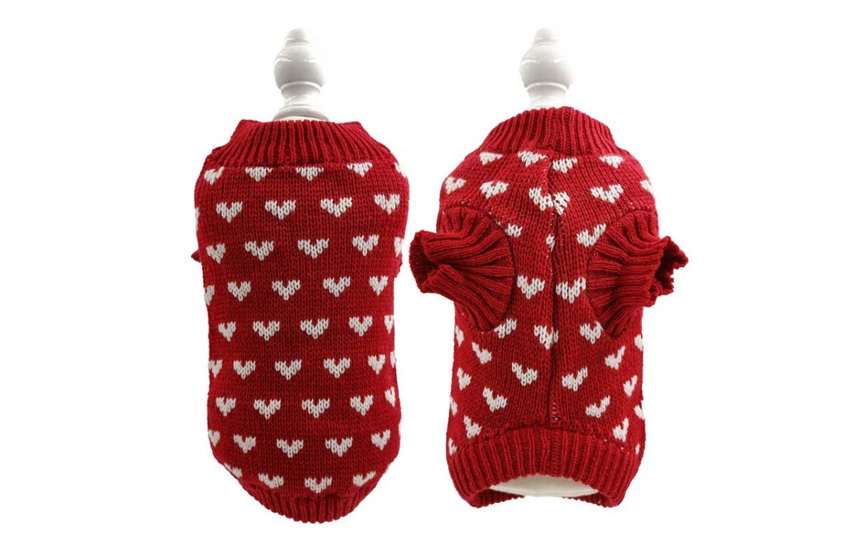 Holiday Party Cat Sweater – Red Heart Knit for Festive Pet Gatherings