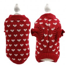 Red Heart Knitted Cat Sweater - Holiday Pet Party